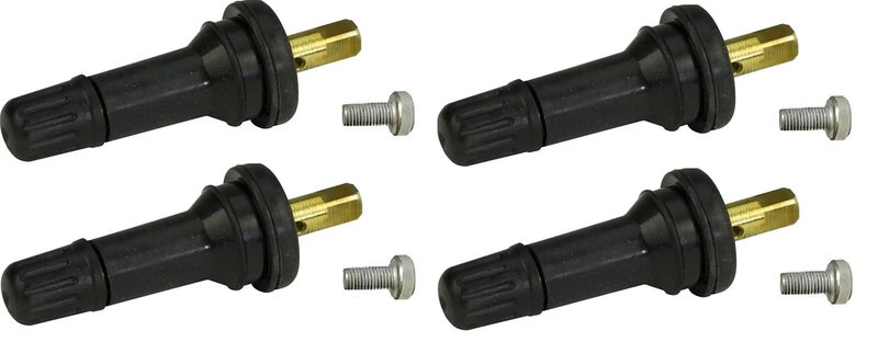 (Set of Four VS-65 Rubber TPMS Tire Valve Square Stem FITS 2014 and Newer Dodge RAM 1500 2500 3500 and Jeep Cherokee Dill VS65